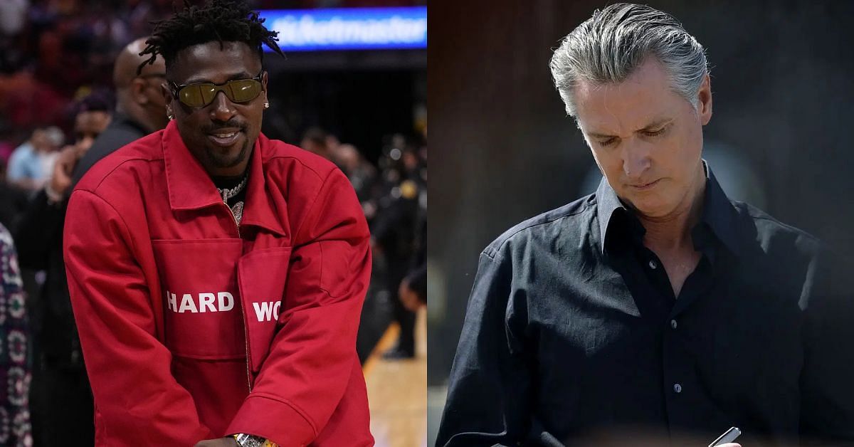 "I had sex with your wife": Antonio Brown makes wild statement to Gavin Newsom after California Governor plans to sue Trump Administration